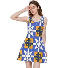 Shapes On A Blue Background                                                           Inside Out Racerback Dress