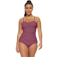 Pink Zoas Retro Full Coverage Swimsuit