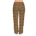 Abstract Monarch Butterfly Pattern Women velvet Drawstring Pants View2