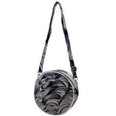 Monochrome Smudge Crossbody Circle Bag