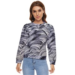 Monochrome Smudge Women s Long Sleeve Raglan Tee