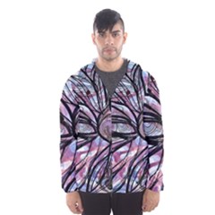 Mixed Media Petals Men s Hooded Windbreaker