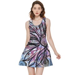 Mixed Media Petals Inside Out Reversible Sleeveless Dress