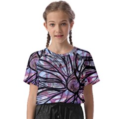 Mixed Media Petals Kids  Basic Tee