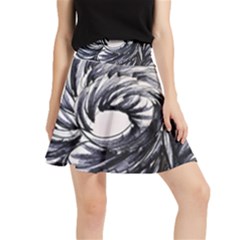 Mono Patterns Waistband Skirt