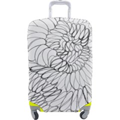 Mono Swirls Luggage Cover (large)