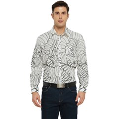 Mono Swirls Men s Long Sleeve Pocket Shirt 