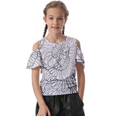 Mono Swirls Kids  Butterfly Cutout Tee