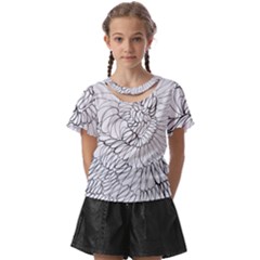 Mono Swirls Kids  Front Cut Tee