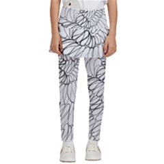 Mono Swirls Kids  Skirted Pants