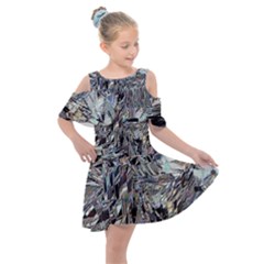 Teeth Grinder Kids  Shoulder Cutout Chiffon Dress by MRNStudios