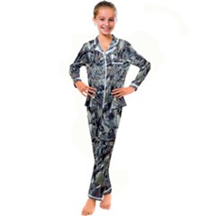 Teeth Grinder Kid s Satin Long Sleeve Pajamas Set by MRNStudios