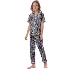 Teeth Grinder Kids  Satin Short Sleeve Pajamas Set by MRNStudios