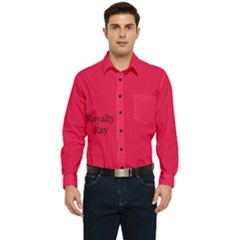 Royaltyray Men s Long Sleeve Pocket Shirt 