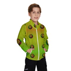 Sun Flowers For Iconic Pleasure In Pumpkin Time Kids  Windbreaker by pepitasart