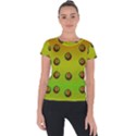 Sun Flowers For Iconic Pleasure In Pumpkin Time Short Sleeve Sports Top  View1