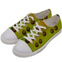 Sun Flowers For Iconic Pleasure In Pumpkin Time Women s Low Top Canvas Sneakers View2