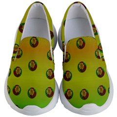 Sun Flowers For Iconic Pleasure In Pumpkin Time Kids Lightweight Slip Ons by pepitasart