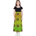 Sun Flowers For Iconic Pleasure In Pumpkin Time Kids  Flared Maxi Skirt View1