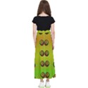 Sun Flowers For Iconic Pleasure In Pumpkin Time Kids  Flared Maxi Skirt View2