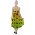 Sun Flowers For Iconic Pleasure In Pumpkin Time High-Low Halter Chiffon Dress  View2