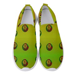 Sun Flowers For Iconic Pleasure In Pumpkin Time Women s Slip On Sneakers by pepitasart