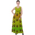 Sun Flowers For Iconic Pleasure In Pumpkin Time Empire Waist Velour Maxi Dress View1