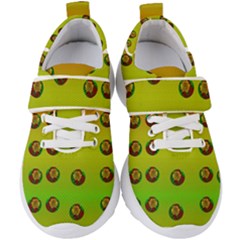 Sun Flowers For Iconic Pleasure In Pumpkin Time Kids  Velcro Strap Shoes