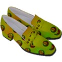 Sun Flowers For Iconic Pleasure In Pumpkin Time Women s Chunky Heel Loafers View3