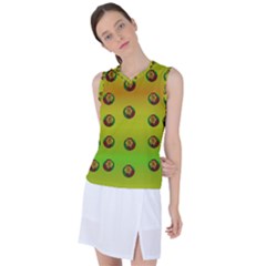 Sun Flowers For Iconic Pleasure In Pumpkin Time Women s Sleeveless Sports Top by pepitasart