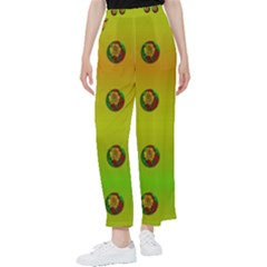 Sun Flowers For Iconic Pleasure In Pumpkin Time Women s Pants  by pepitasart