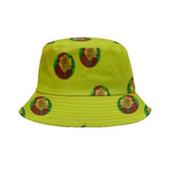 Sun Flowers For Iconic Pleasure In Pumpkin Time Bucket Hat by pepitasart