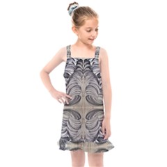 Mono Repeats Kids  Overall Dress by kaleidomarblingart