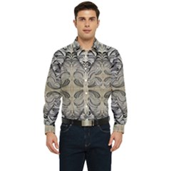 Mono Repeats Men s Long Sleeve Pocket Shirt 