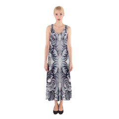 Mono Repeats Vi Sleeveless Maxi Dress