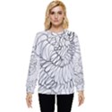 mono swirls Hidden Pocket Sweatshirt View1