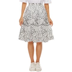 Mono Swirls Classic Short Skirt