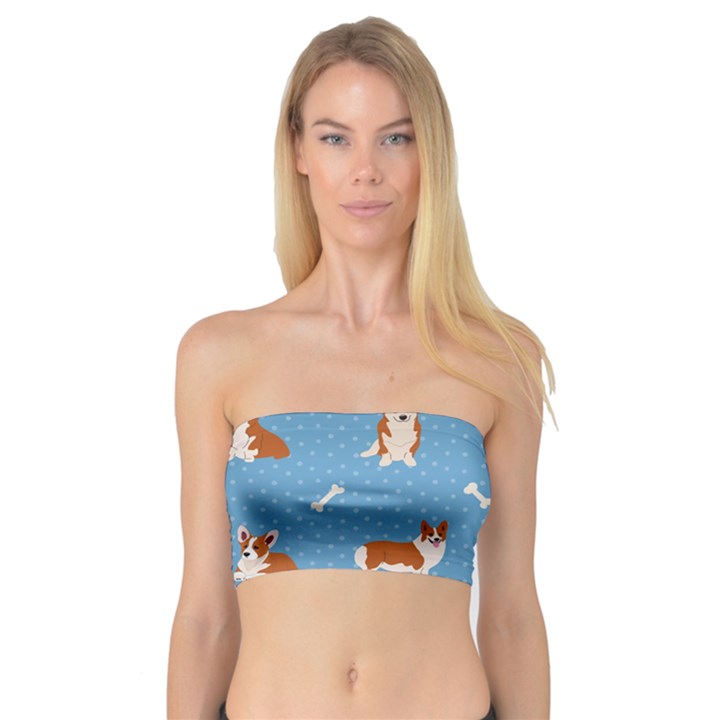 Cute Corgi Dogs Bandeau Top