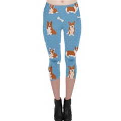 Cute Corgi Dogs Capri Leggings  by SychEva