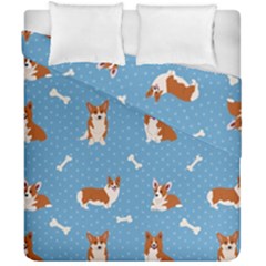 Cute Corgi Dogs Duvet Cover Double Side (california King Size) by SychEva