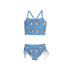 Cute Corgi Dogs Girls  Tankini Swimsuit by SychEva