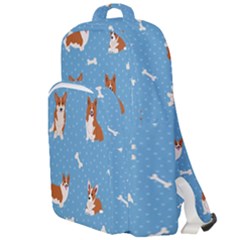 Cute Corgi Dogs Double Compartment Backpack