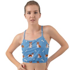 Cute Corgi Dogs Mini Tank Bikini Top by SychEva