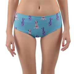 Dalmatians Are Cute Dogs Reversible Mid-waist Bikini Bottoms by SychEva