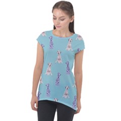 Dalmatians Are Cute Dogs Cap Sleeve High Low Top by SychEva