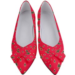 Sketchy Christmas Tree Motif Drawing Pattern Women s Bow Heels by dflcprintsclothing