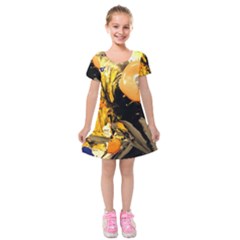 Before The Easter Kids  Short Sleeve Velvet Dress by bestdesignintheworld