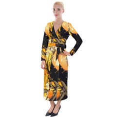 Before The Easter Velvet Maxi Wrap Dress by bestdesignintheworld