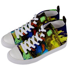 435815926579398 - I Wonder Women s Mid-top Canvas Sneakers by bestdesignintheworld