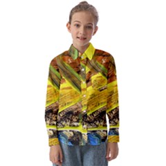 Blue Bird-1-2 Kids  Long Sleeve Shirt